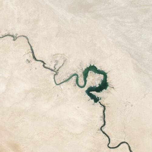Satellite image of river